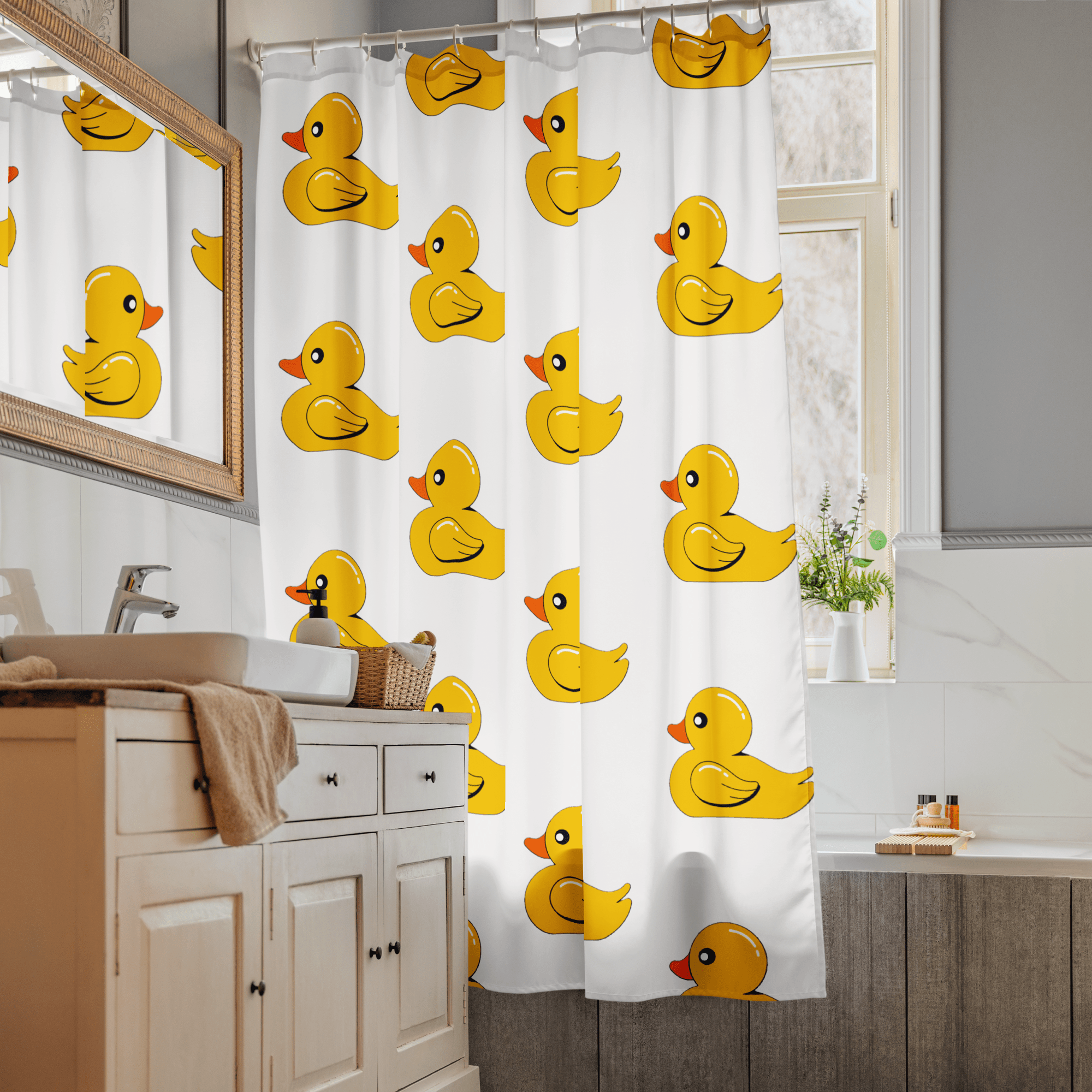 DUCKY | SHOWER CURTAIN - UZVELC_KREKLU - SUBLIMATION - 