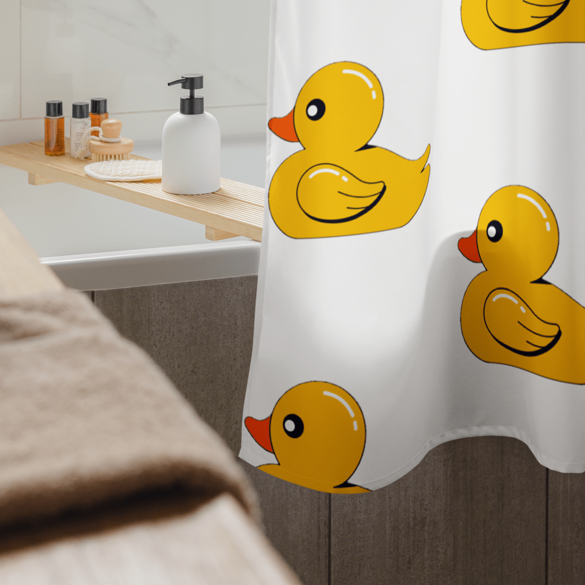 DUCKY | SHOWER CURTAIN - UZVELC_KREKLU - SUBLIMATION - 