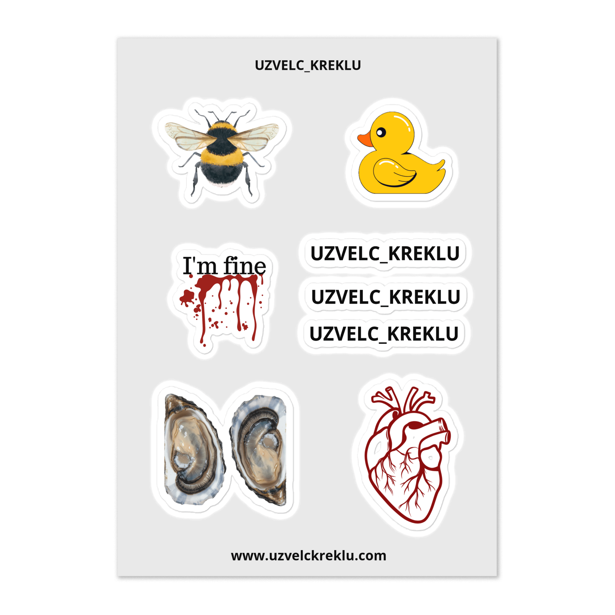 UZVELC_KREKLU | STICKER SET - UZVELC_KREKLU - STICKER - 